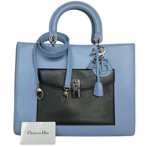 Dior Handbags - CHRISTIAN DIOR Black Leather Shoulder Bag